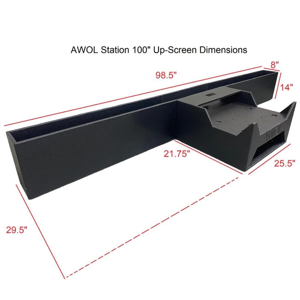AWOL Vision AWOL Station - Portable Projector for Outdoor Movies, Home Theater & Gaming | 4K UHD, 300