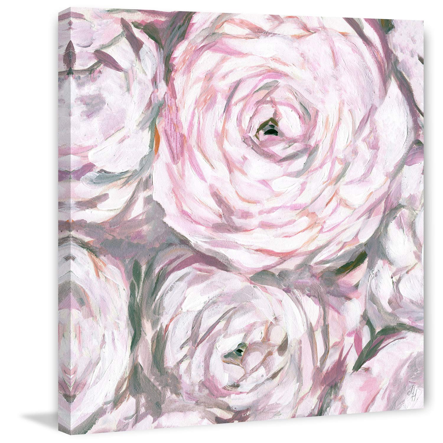 Buy Marmont Hill Bunch of Peonies II Floral Canvas Art Print - 40x40 Inch Framed Wall Decor for Living Room, Bedroom & Office