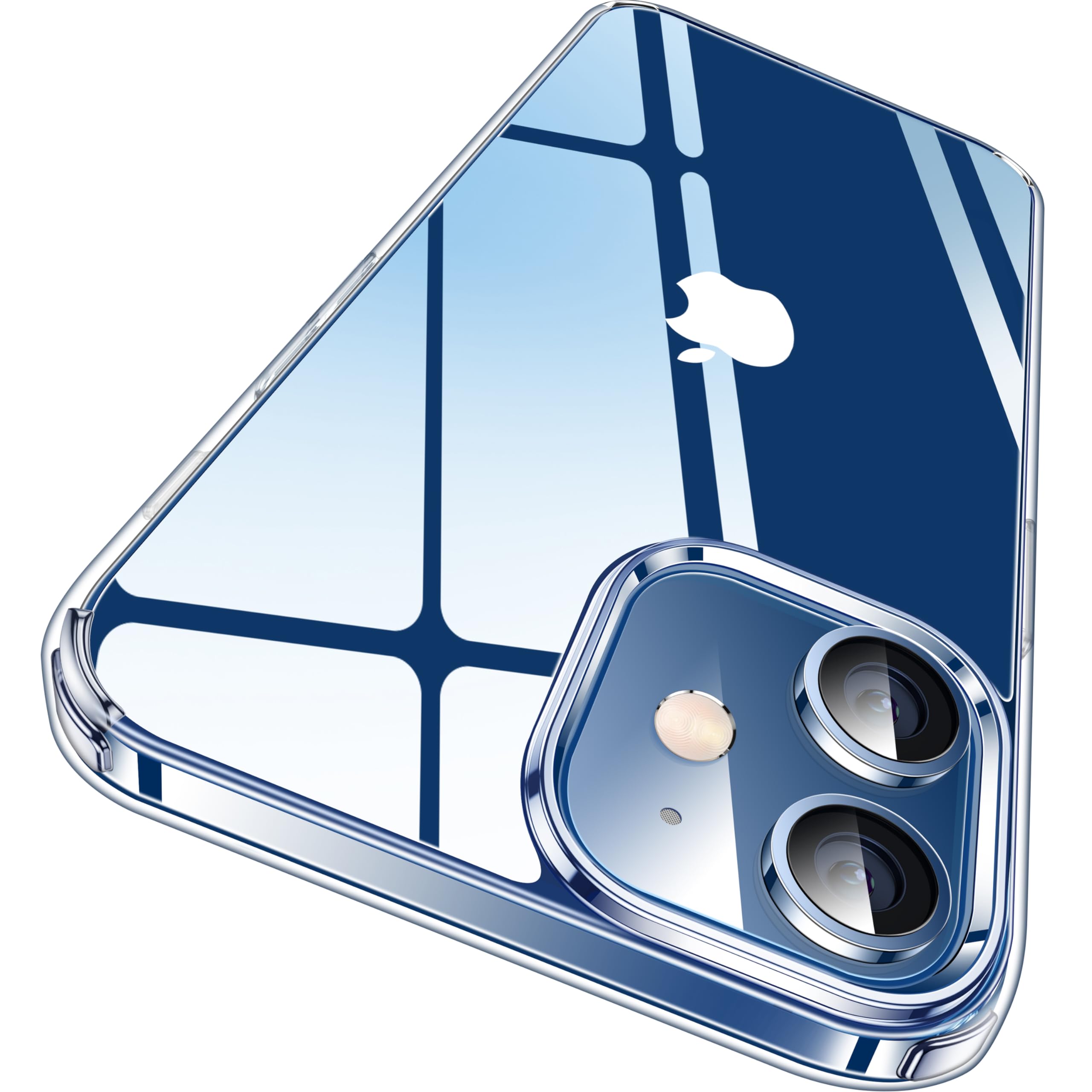 CASEKOO Crystal Clear iPhone 12/12 Pro Case - 6.1 Inch Shockproof Protective Cover with Military Drop Protection & Anti-Yellowing | Perfect for Everyday Use, Outdoor Activities & Travel (2020 Model, Clear)