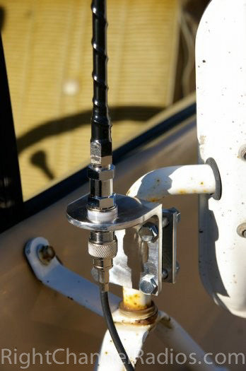 3 Way CB Antenna Mirror Mount - Heavy Duty Truck Radio Antenna Bracket for Semi Trucks & Off-Road Vehicles - Perfect for Long Haul Driving & Outdoor Adventures
