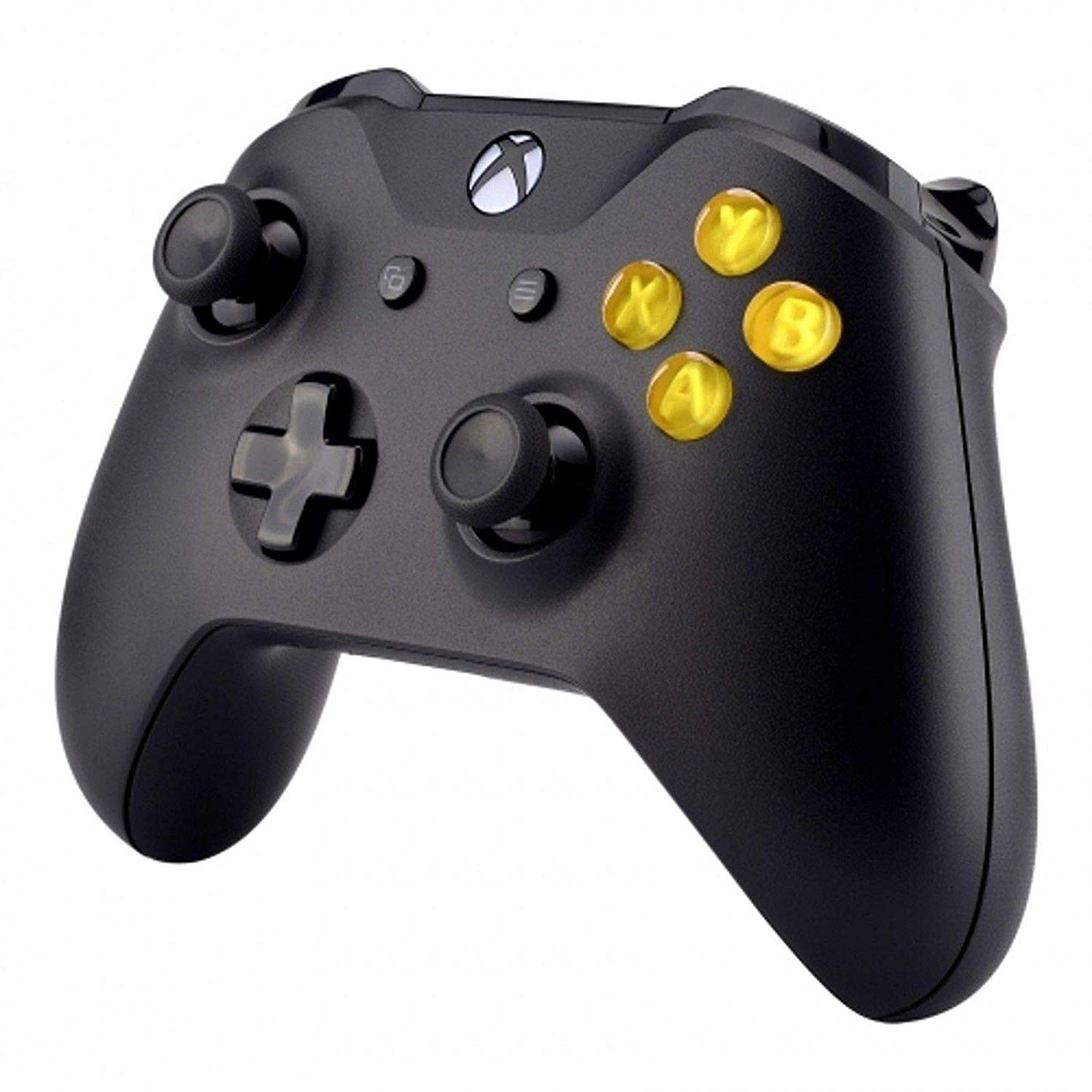 ABXY Bullet Buttons Mod Kit with Levers & Joystick for Xbox One S/Slim/Elite Controller - Clear Yellow | Enhanced Gaming Performance for FPS & Competitive Play