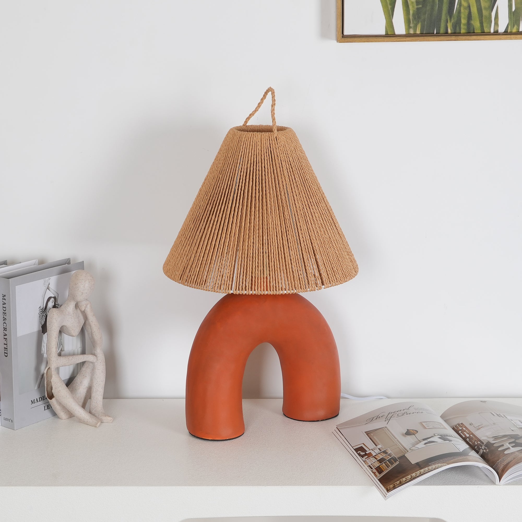 Modern Arched Table Lamp - Adjustable LED Desk Light for Bedroom, Living Room & Office - Stylish Home Decor & Reading Light