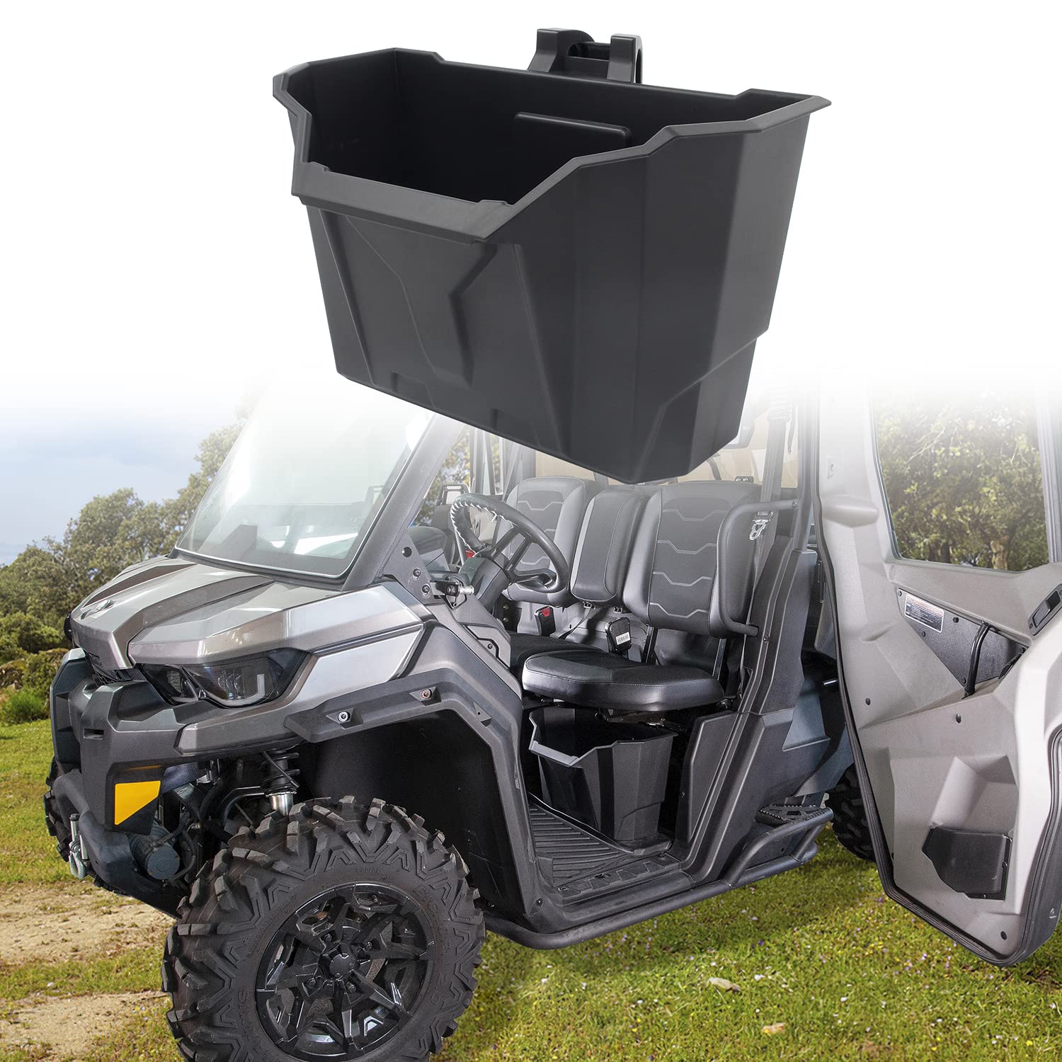 Can-Am Defender Underseat Storage Box for Passenger & Driver - Durable Organizer for Tools & Gear | Perfect for Off-Roading, Hunting & Farm Work
