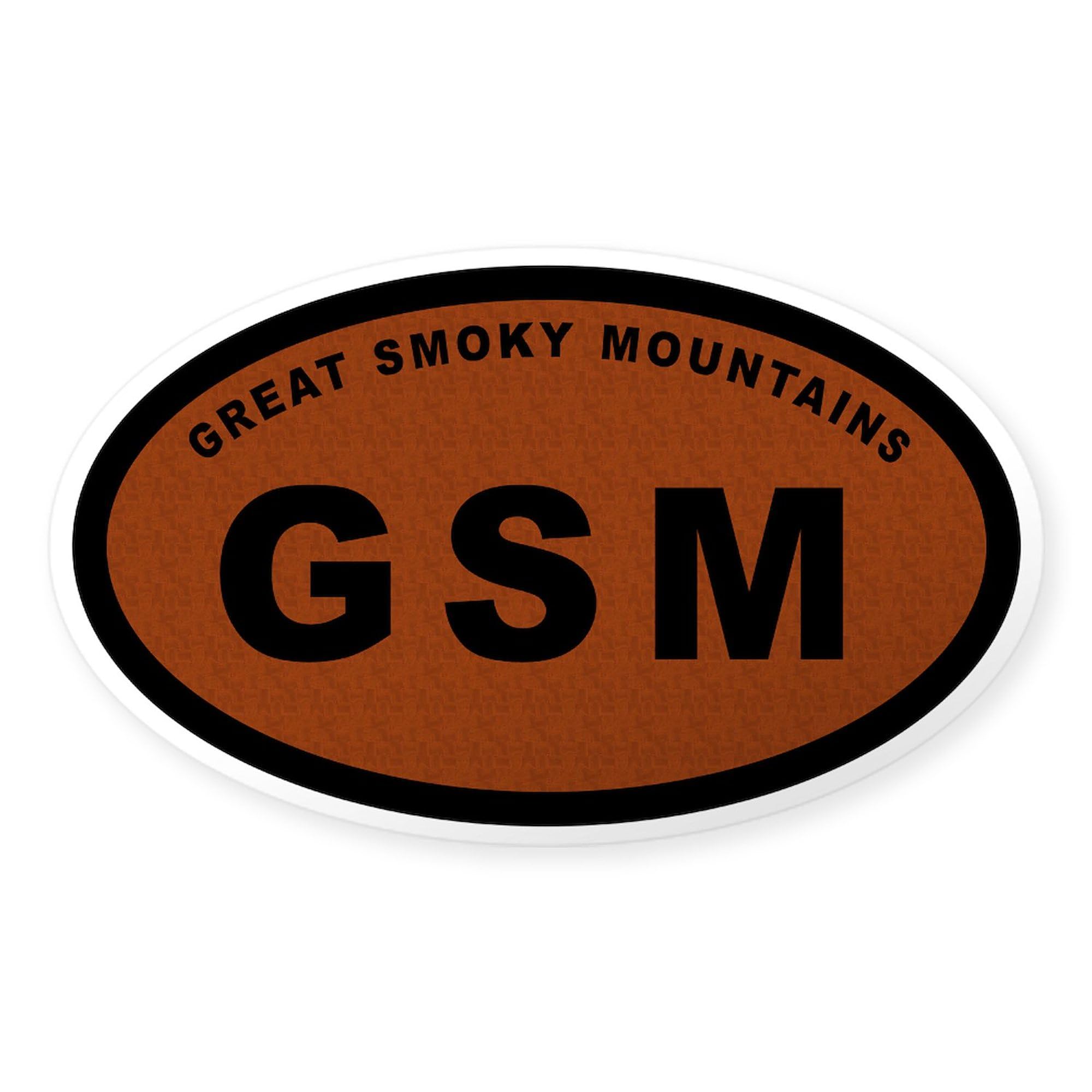 Great Smoky Mountains Oval Sticker - Durable Car Bumper Decal for Cars, Trucks & Laptops - Perfect for Outdoor Enthusiasts & National Park Lovers