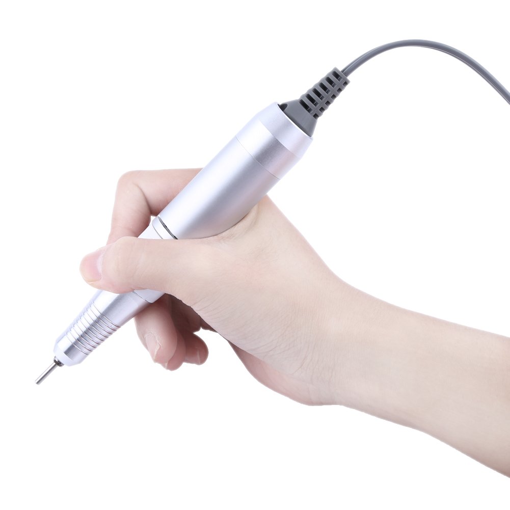 Electric Nail Drill Handpiece - Professional Manicure & Pedicure Kit with Pen-Shaped Grinder for Salon & Home Nail Care | Perfect for Acrylic, Gel & Natural Nails