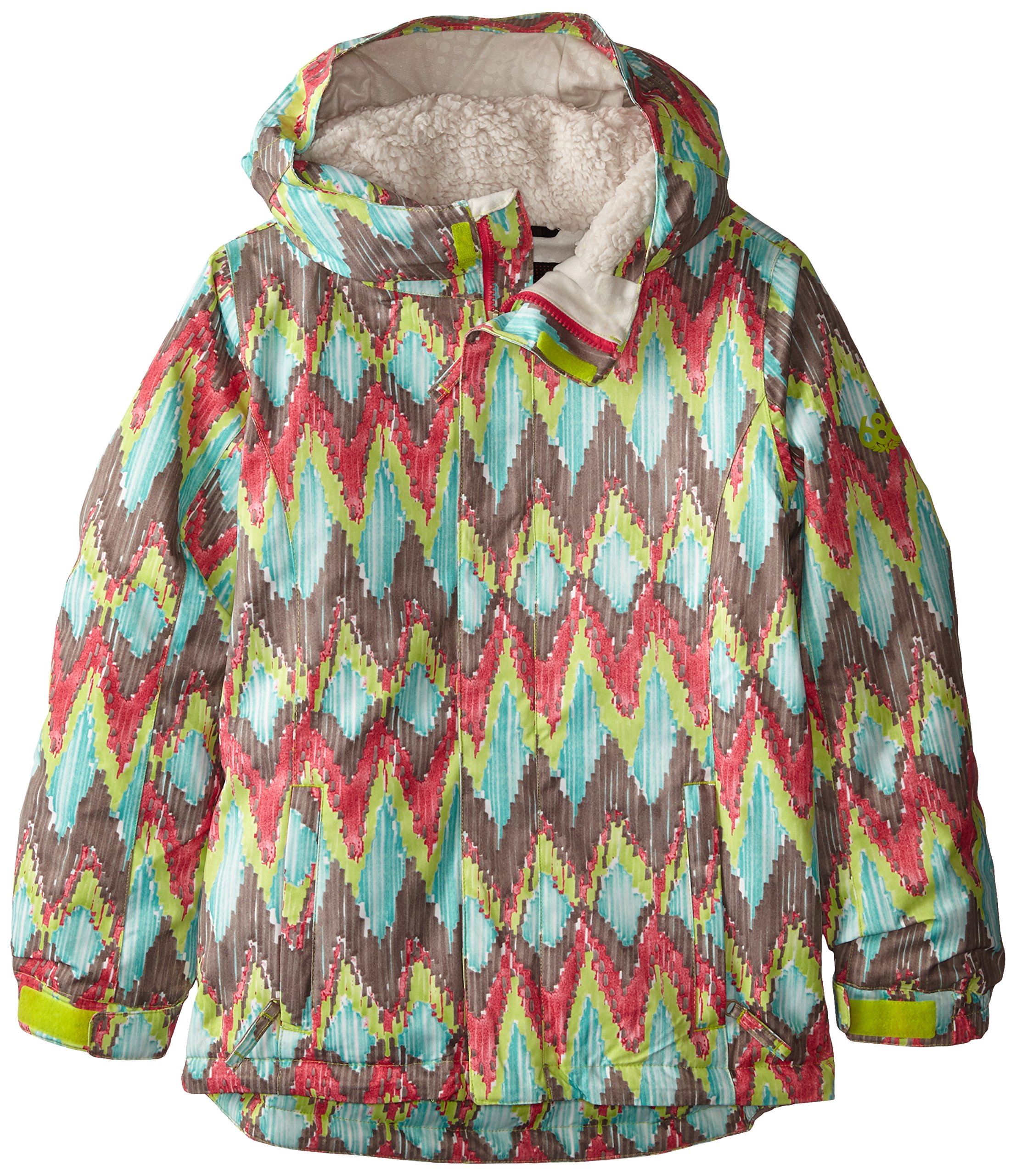 686 Girl's Flora Insulated Jacket - Waterproof Winter Coat for Kids, Warm Puffer Jacket with Hood for Outdoor Activities, Snow Play & School