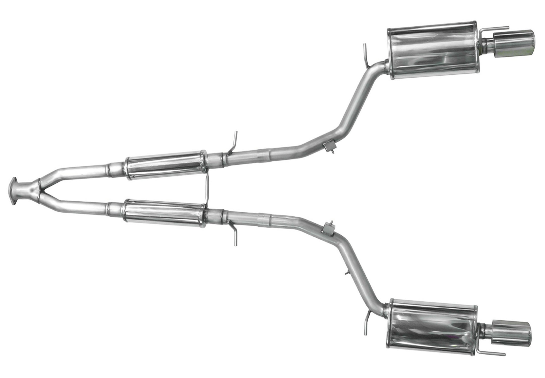 2006-2010 Infiniti M45 Performance Stainless Steel Near Cat-Back Exhaust System 504445 - Enhances Engine Sound & Power for Daily Driving & Racing