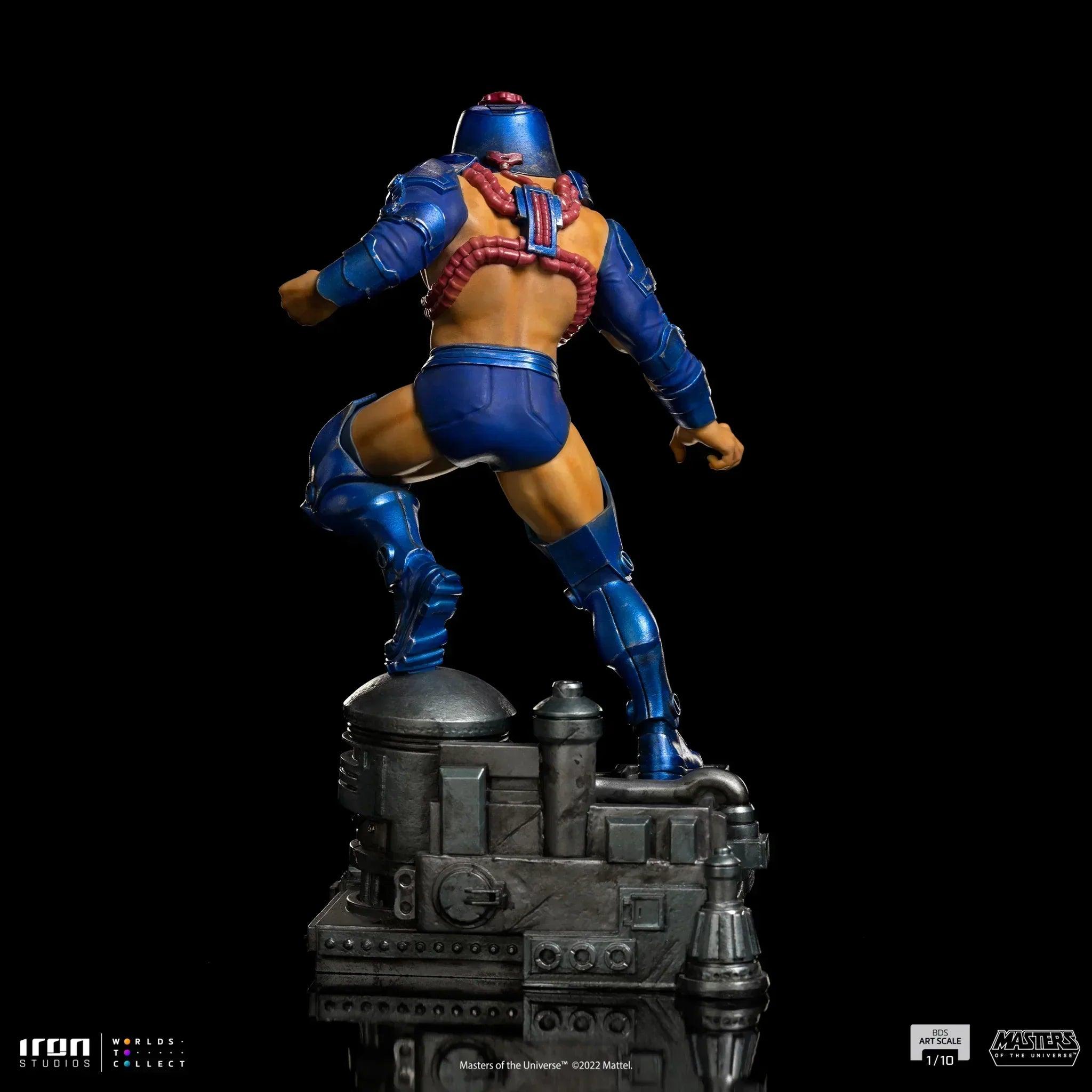 Iron Studios Masters of the Universe Man E Faces BDS Art Scale 1/10 Statue - Collectible Action Figure for Display & Home Decor