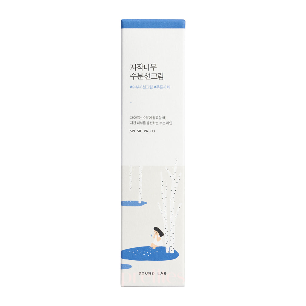 Round Lab Birch Juice Moisturizing Sunscreen SPF50+ PA++++ 50ml - Hydrating Facial Sunblock for Daily UV Protection, Korean Skincare for Sensitive Skin | Perfect for Beach, Outdoor Activities & Daily Wear