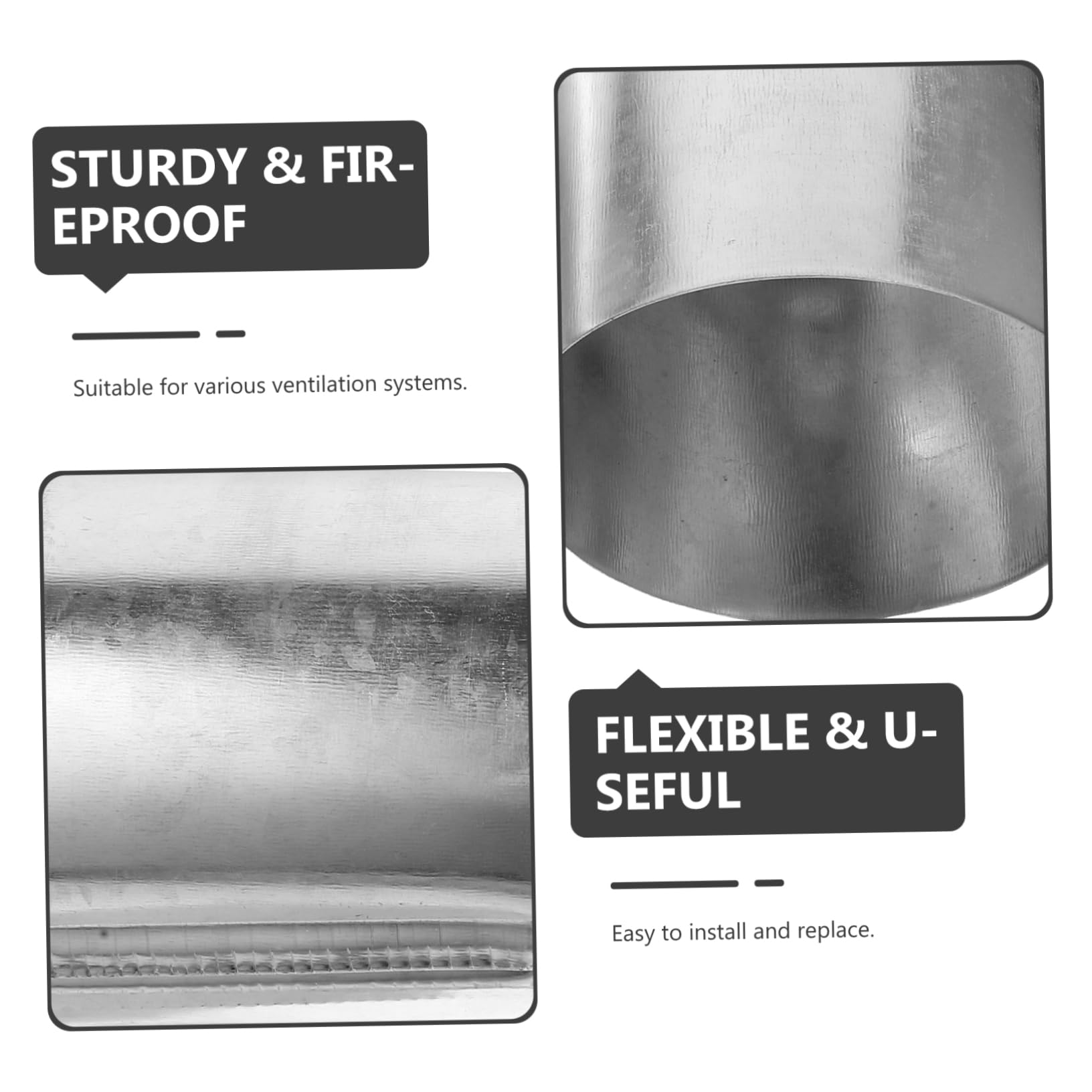 Cabilock 90 Degree Stainless Steel Stove Pipe - 15cm Chimney Flue for Wood Stove, Oven & Fireplace | Durable Metal Ventilation Hose for Kitchen Exhaust & Smoke Removal | Perfect for Home Heating, Outdoor Cooking & Camping