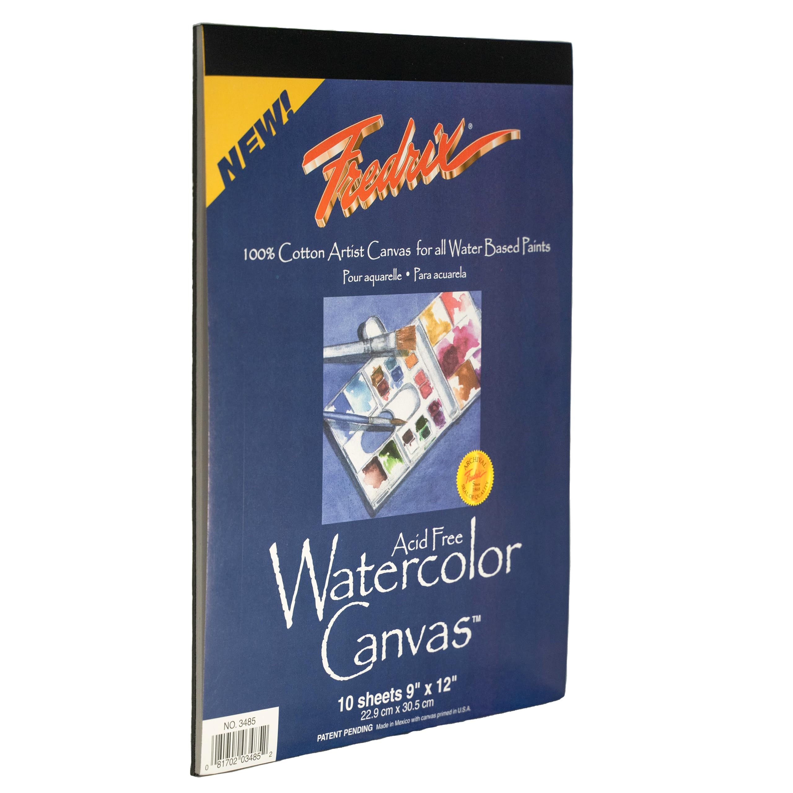 Fredrix Creative Series Watercolor Canvas Pad - 9