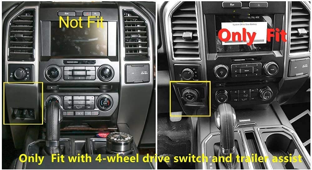 Ford F-150 F150 2015-2020 Interior Accessories Kit - 17pcs Steering Wheel Trim, Door Handle Decor, Air Vent Covers & Armrest Strips | Upgrade Your Truck Cabin Style for Road Trips & Daily Commutes