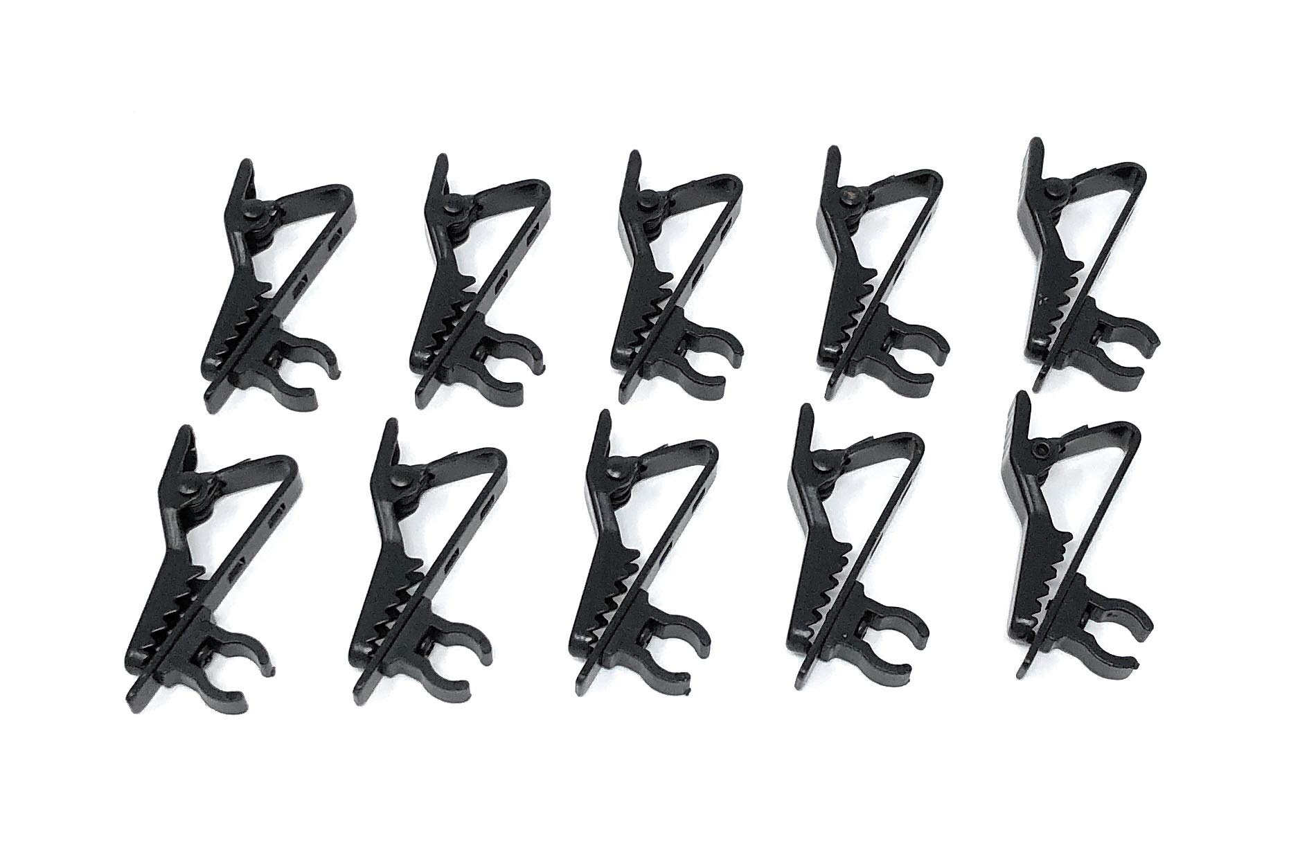 10 PCS Lapel Tie Clips for Lavalier Microphones - Secure Lapel Mic for Public Speaking, Interviews & Presentations (Gold & Silver)