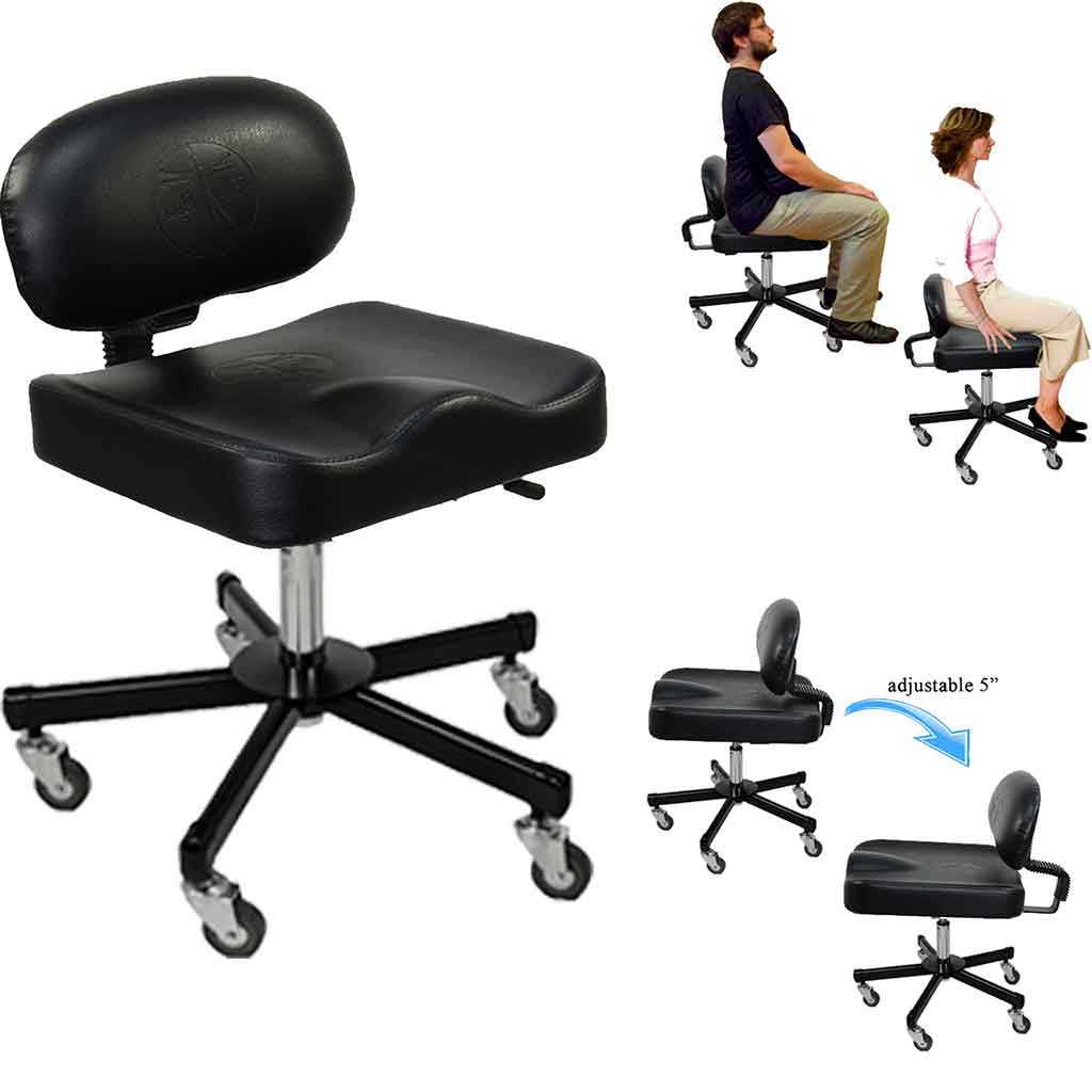 Ergonomic Back Support Chair for Office & Home - Adjustable Lumbar Support, All-Purpose Comfort - Perfect for Desk Work, Gaming & Long Sitting Sessions
