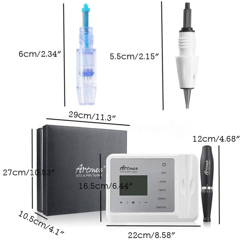 Artmex V9 Permanent Makeup Tattoo Machine - Professional Rotary Pen for Eyebrows & Lips - MTS PMU System - Ideal for Tattoo Artists & Beauty Salons
