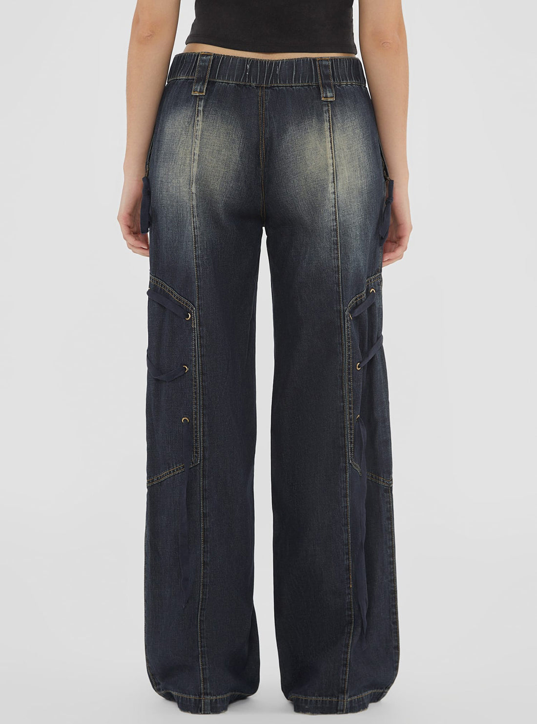 Guess Originals Grey Cargo Denim Jeans for Men - Stretch Comfort Fit Casual Pants | Perfect for Streetwear, Work & Everyday Fashion