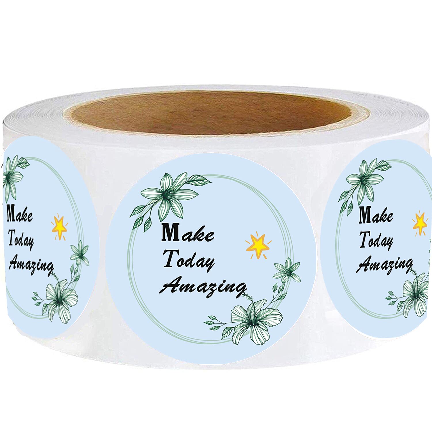 Motivational Inspirational Stickers for Small Business - 500Pcs 1.5In Cute Label Stickers for Envelopes, Packaging & Office Supplies | Perfect for DIY Projects, Scrapbooking & Gift Wrapping