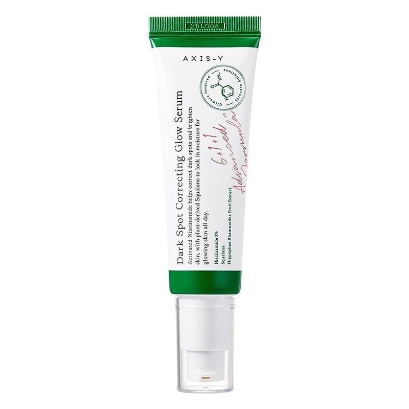 Axis Y Dark Spot Correcting Glow Serum - Brightening & Moisturizing Facial Treatment for Hyperpigmentation, 50ml | Day & Night Use for Even Skin Tone & Radiant Complexion
