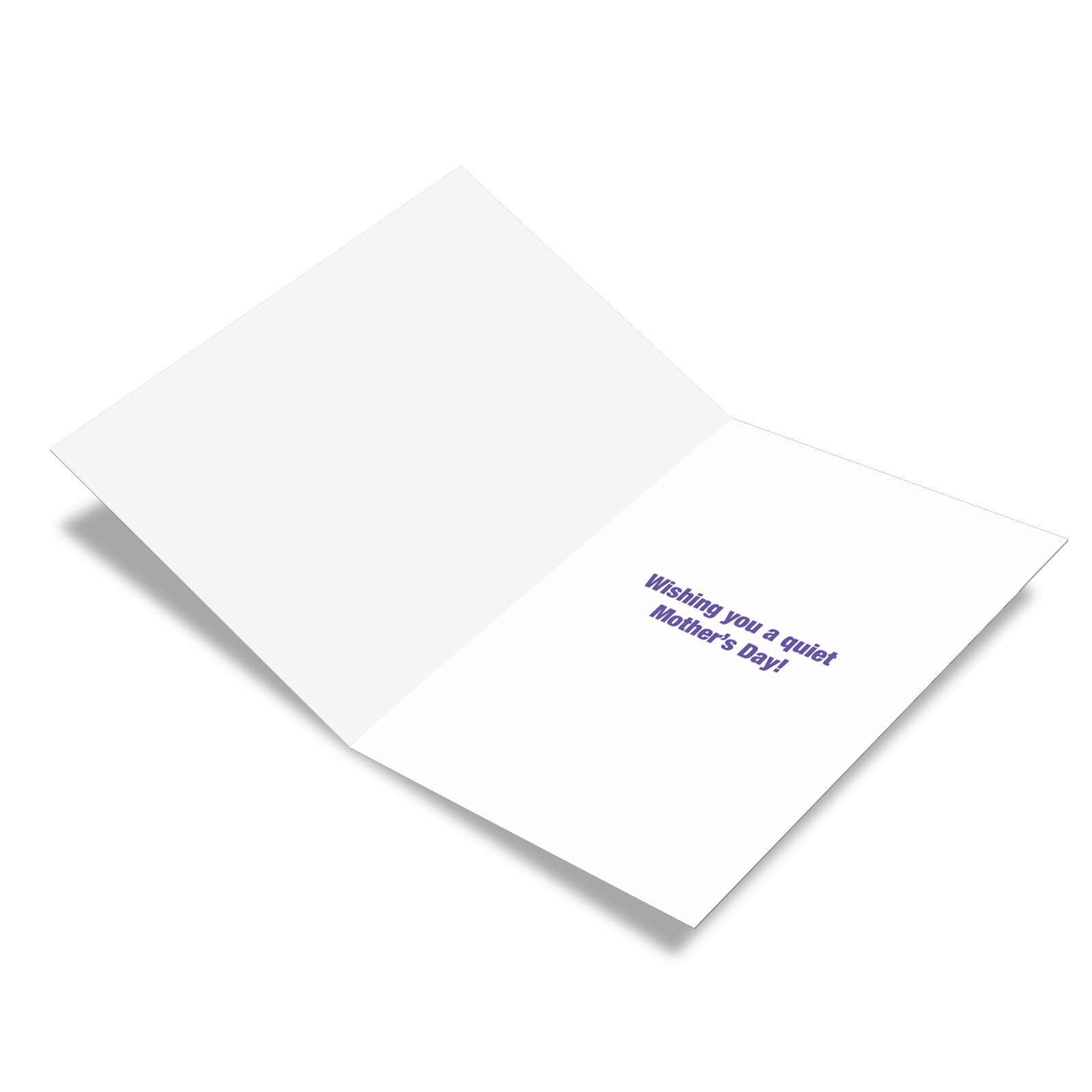 Funny Mother's Day Card with Envelope - Humorous & Loving Greeting Card for Mom - 'Silence Is Golden' Design C9193MDG - Perfect for Birthday, Anniversary & Special Occasions