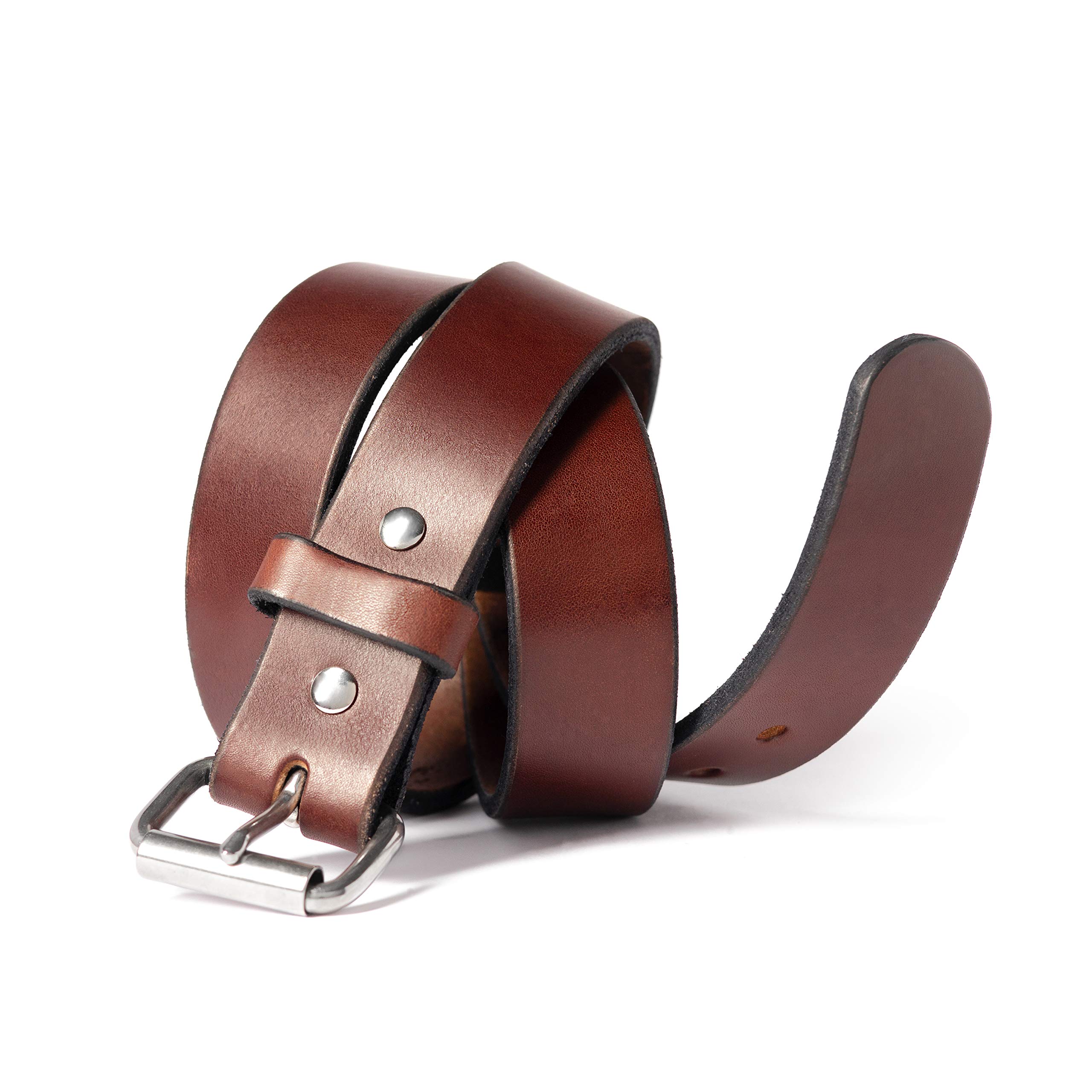 Relentless Tactical Premium Leather Gun Belt for Men | Made in USA | Concealed Carry CCW Belt | Durable Tactical Belt for Everyday Wear, Shooting Range & Outdoor Activities