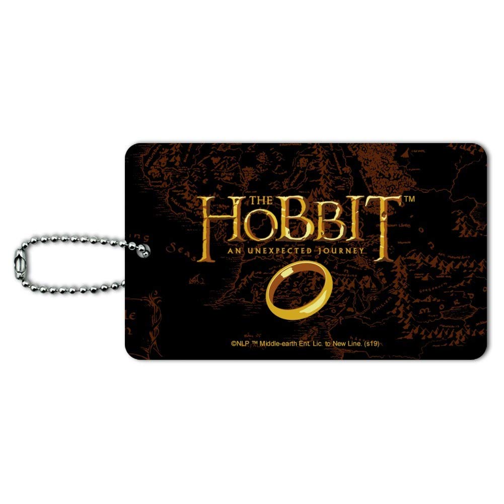 The Hobbit An Unexpected Journey Logo Luggage Tag - Durable Suitcase ID Tag for Carry-On Bags, Perfect for Travel, Conventions & Tolkien Fan Gifts