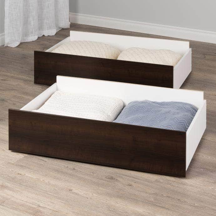 2-Pack Rolling Storage Drawers with Wheels - 4 Color Options for Bedroom, Office, or Closet Organization