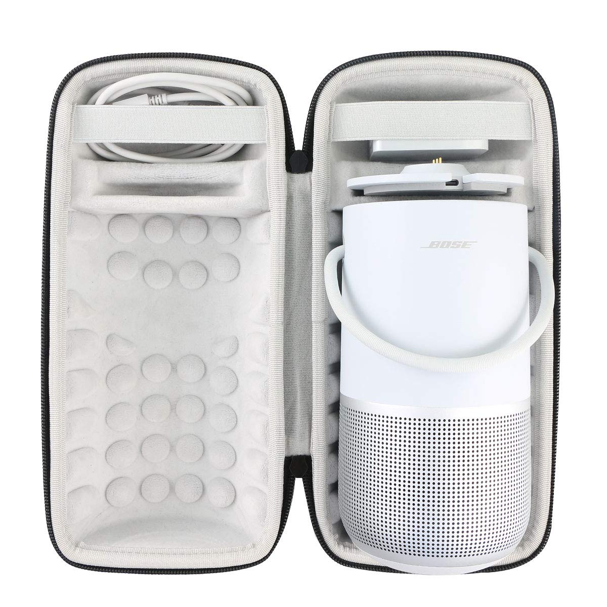 Khanka Protective Hard Case for Bose Portable Home & Smart Bluetooth Speaker - Durable Replacement Cover with Charging Cradle Compatibility - Perfect for Travel, Outdoor Adventures & Home Use