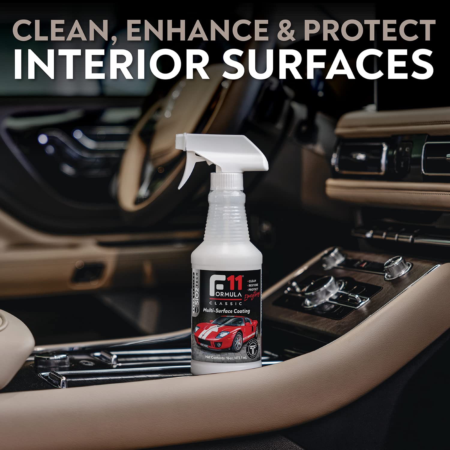 F11 TopCoat Polish & Sealer for Cars, Motorcycles, Boats & RVs - Water-Based Ceramic Coating Alternative - 1 Gallon Bottle - Protect & Shine Vehicles, Motorcycles & Marine Surfaces