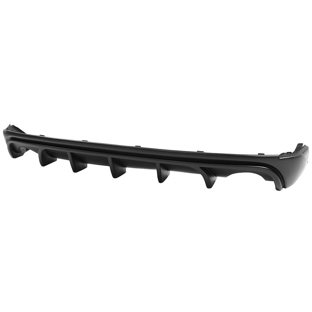 IKON MOTORSPORTS Rear Bumper Diffuser for 2014-2016 Lexus IS250 IS350 IS200T - PP Unpainted Black Lower Lip Spoiler | Enhances Aerodynamics & Sporty Look for Street Racing & Car Shows