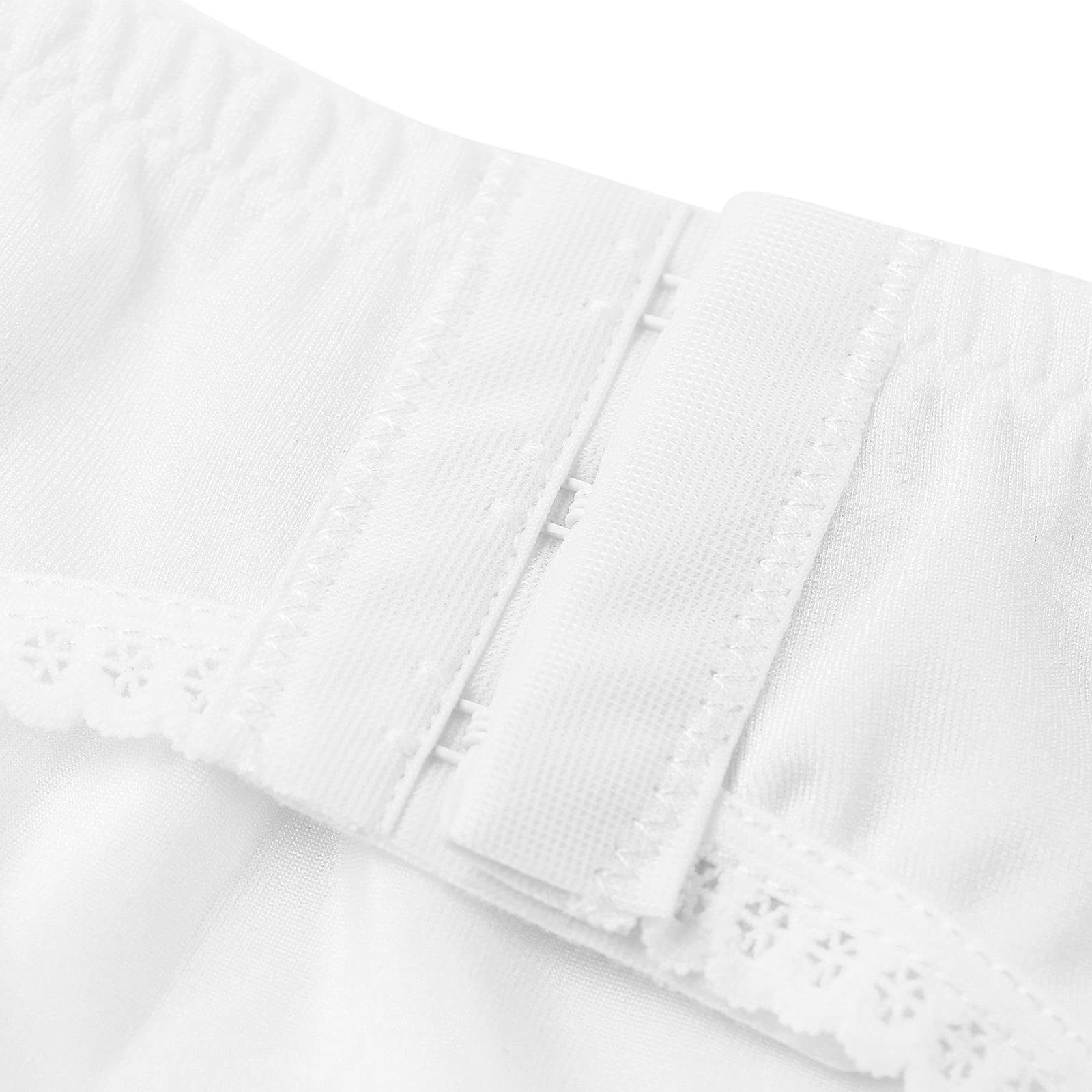 Sexy Lace Garter Belt for Women with 6 Adjustable Straps & Metal Clips - Perfect for Thigh High Stockings, Bridal Lingerie, Boudoir Photography and Special Occasions