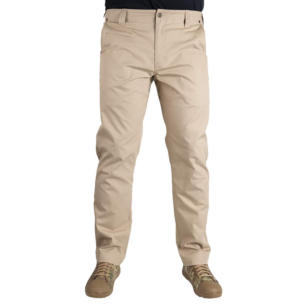 LAPG Terrain Flex Straight Fit Men's Chino Pants - Stretch Comfort Casual Khaki Pants for Work & Outdoor Activities | Office Wear, Hiking & Travel
