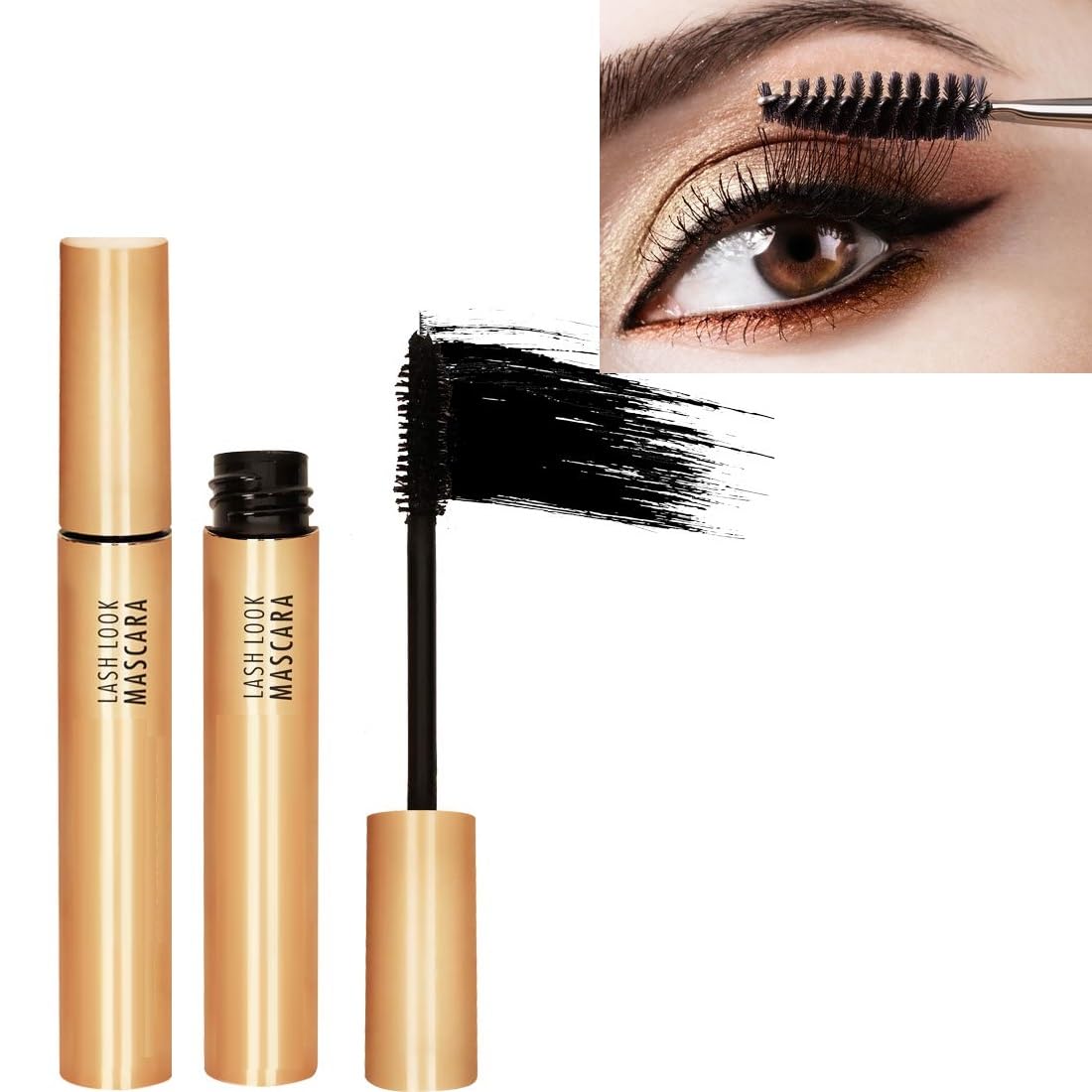 Waterproof Volumizing Mascara - Smudge Proof & Curling Black Mascara for Long Lashes (9g) | Perfect for Everyday Wear, Date Night & Special Occasions