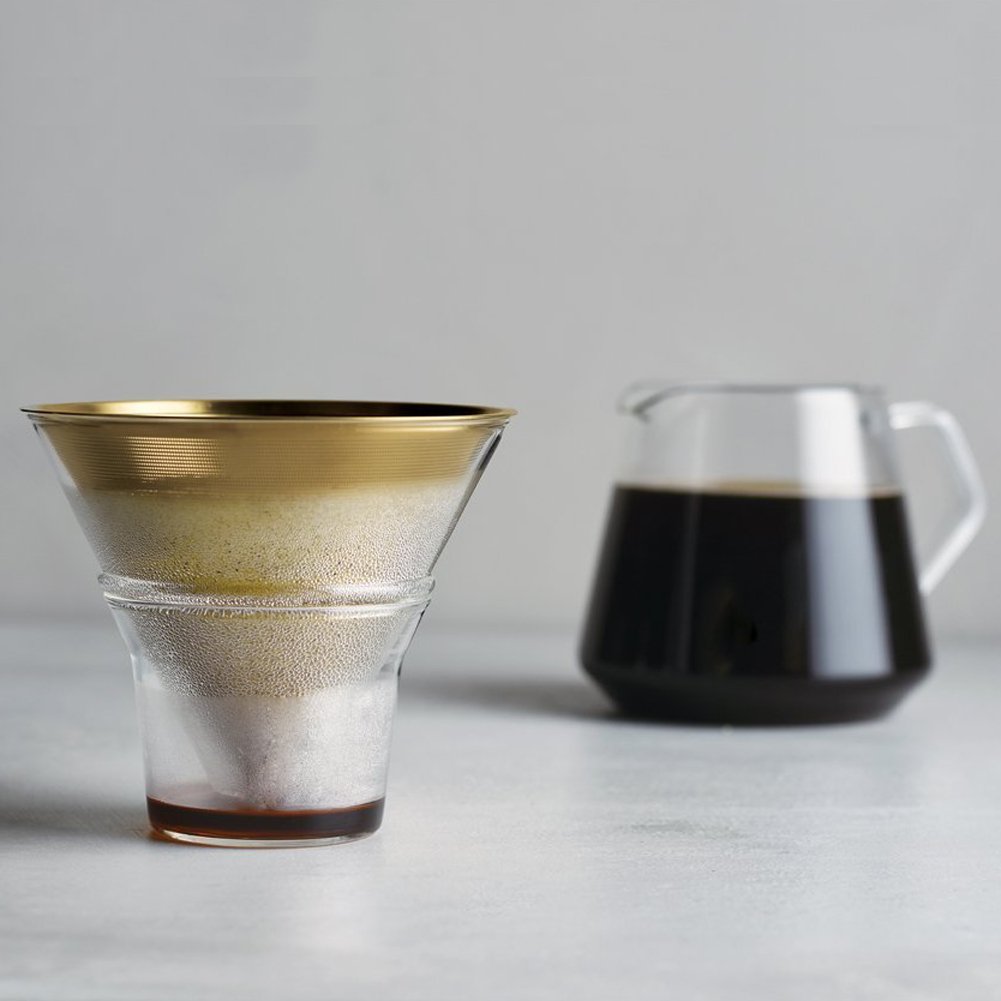 KINTO SCS-S02 Coffee Brewer Stand Set - 4 Cup Drip Coffee Maker with Glass Carafe, Perfect Gift for Coffee Lovers | Ideal for Home, Office & Cafe Use