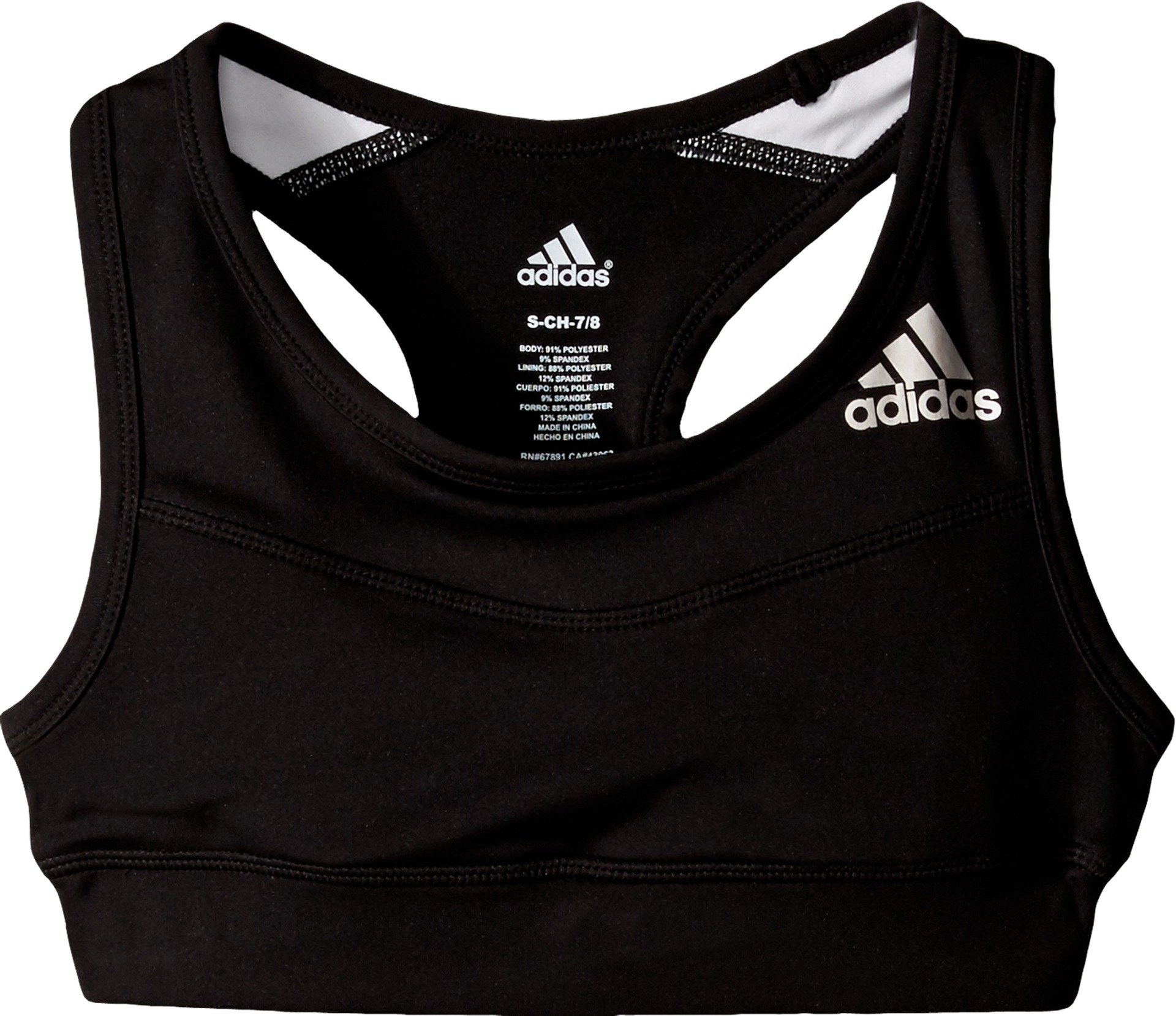 adidas Girls' Sports Bra - Breathable Workout Top for Running, Yoga & Gym - Comfortable Support for Active Teens
