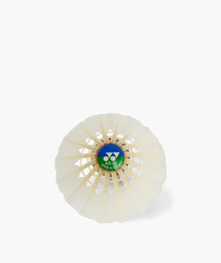 Yonex AS 50 Premium Goose Feather Badminton Shuttlecocks - Professional Grade Tournament Shuttlecocks for Indoor & Outdoor Badminton Games, Training, and Competition