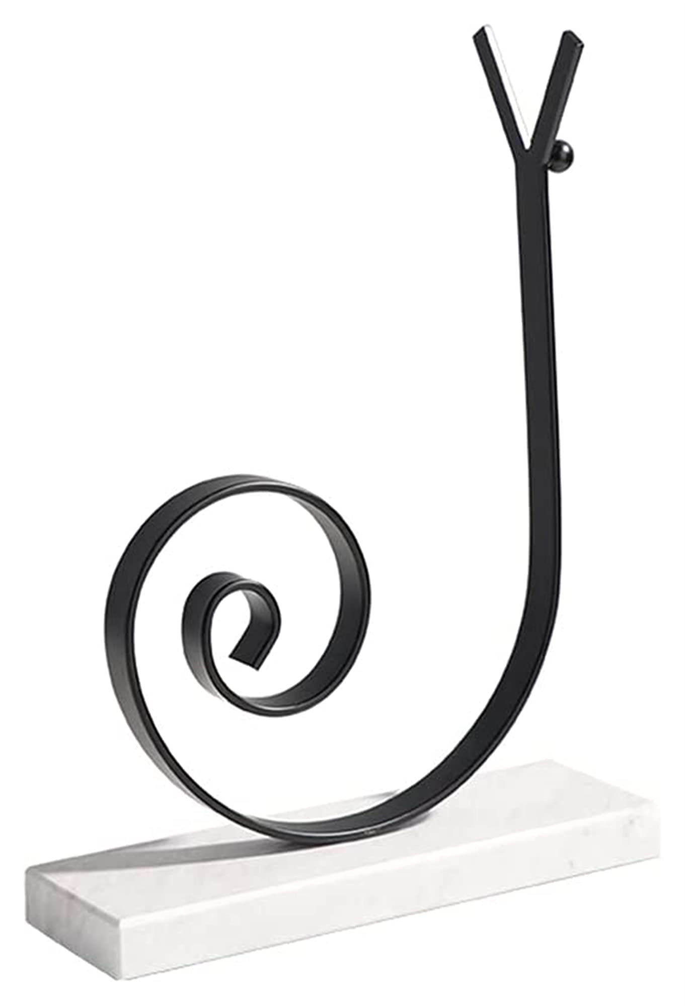 Handiya Abstract Metal Snail Sculpture - Modern Animal Figurine for Home & Office Desk Decor - Unique Gift Idea for Art Lovers & Collectors - Perfect for Living Room, Bookshelf, or Workspace Display