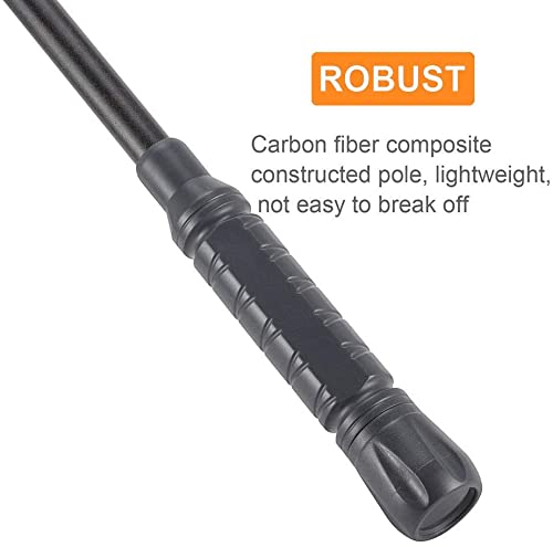 Hygger 6-in-1 Carbon Fiber Aquarium Cleaner Kit - Fish Tank Brush & Scraper for Freshwater/Saltwater Tanks