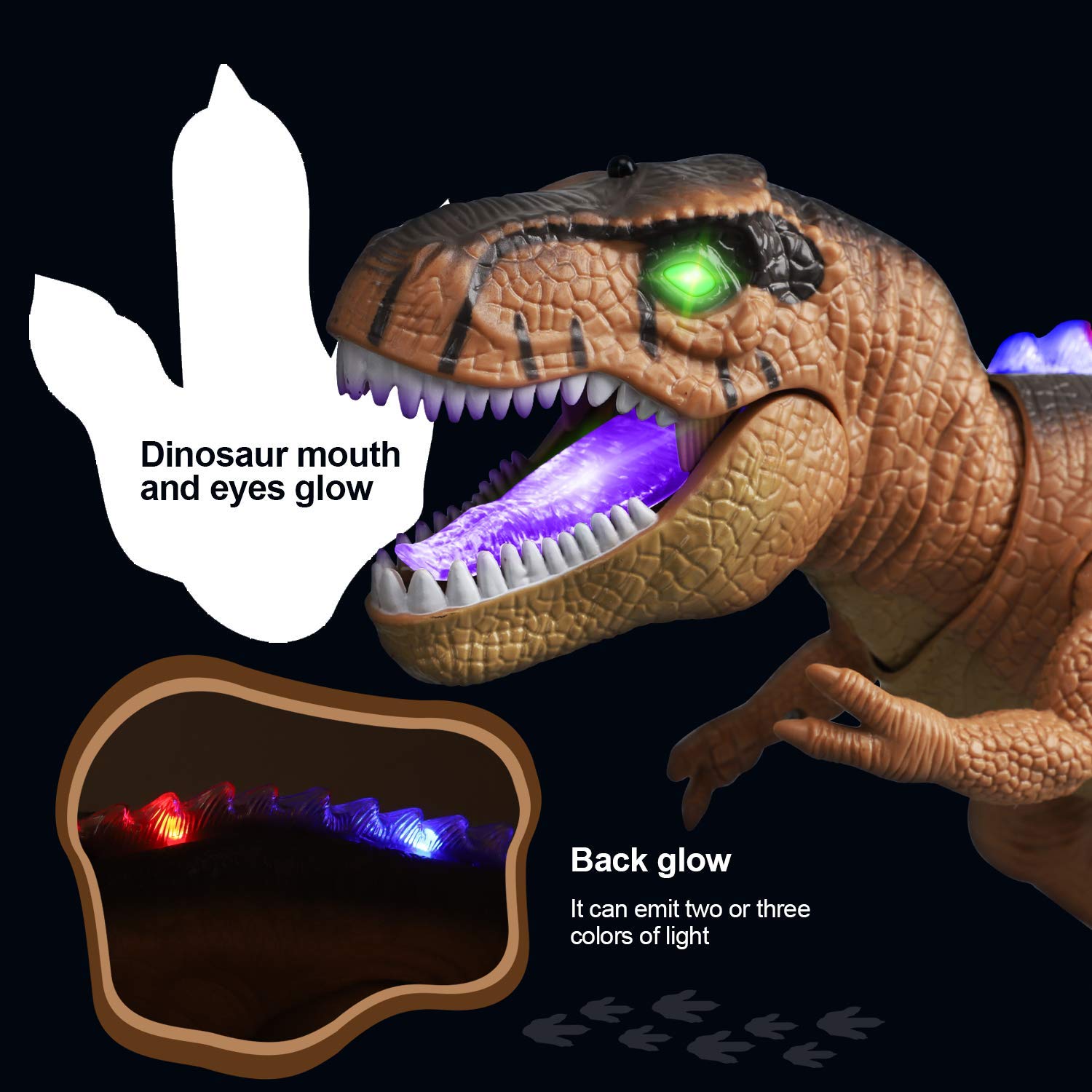 STEAM Life Remote Control Dinosaur Toy - Electronic Walking Robot T-Rex for Kids | Interactive RC Dinosaur with Realistic Sounds & Movements | Perfect Gift for Boys Birthday, Christmas & STEM Learning