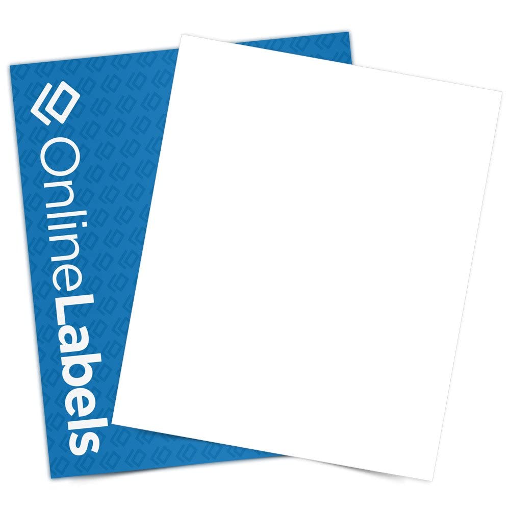 Premium White Matte Sticker Paper - 25 Sheets, 8.5