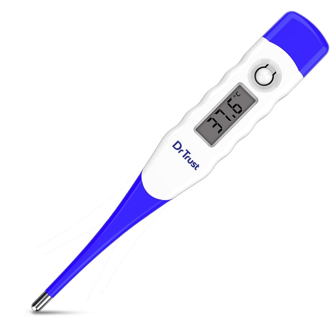 Dr Trust USA Digital Thermometer with Flexible Tip - Fast & Accurate Fever Check for Adults, Kids & Babies - Perfect for Home, Clinic & Travel Use