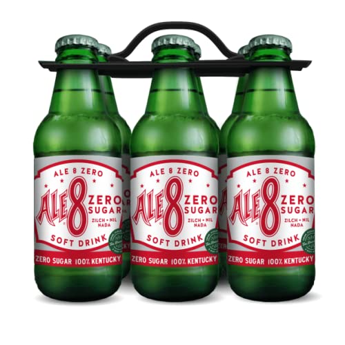 Diet Ale 8 One Zero Sugar Mini Bottles - 7oz (Pack of 6) | 100% Kentucky-Made Soft Drink | Perfect for Picnics, BBQs & Healthy Refreshment