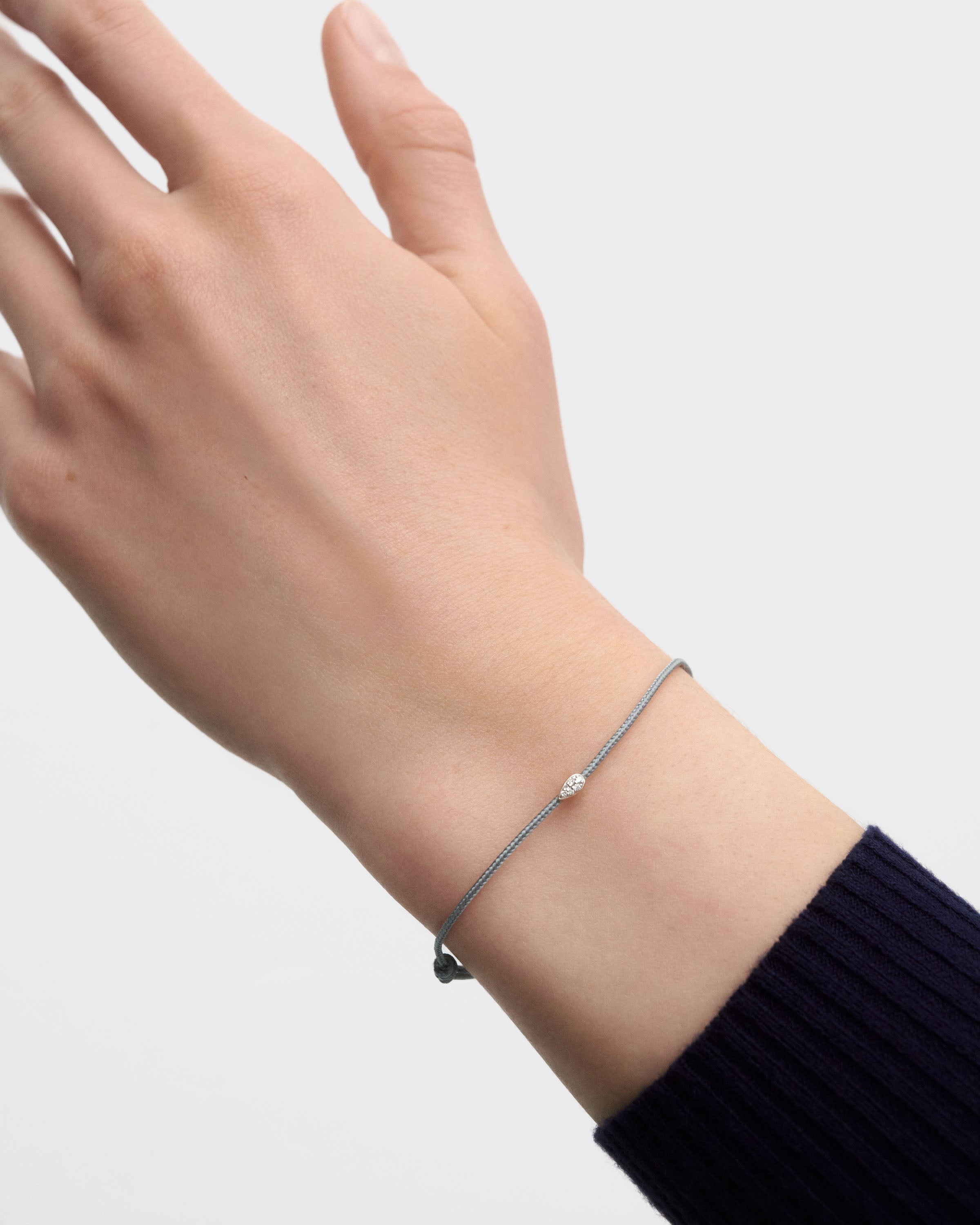 Isa Diamond Cord Bracelet - Elegant Adjustable Beaded Jewelry for Women | Perfect for Everyday Wear, Gifts & Special Occasions