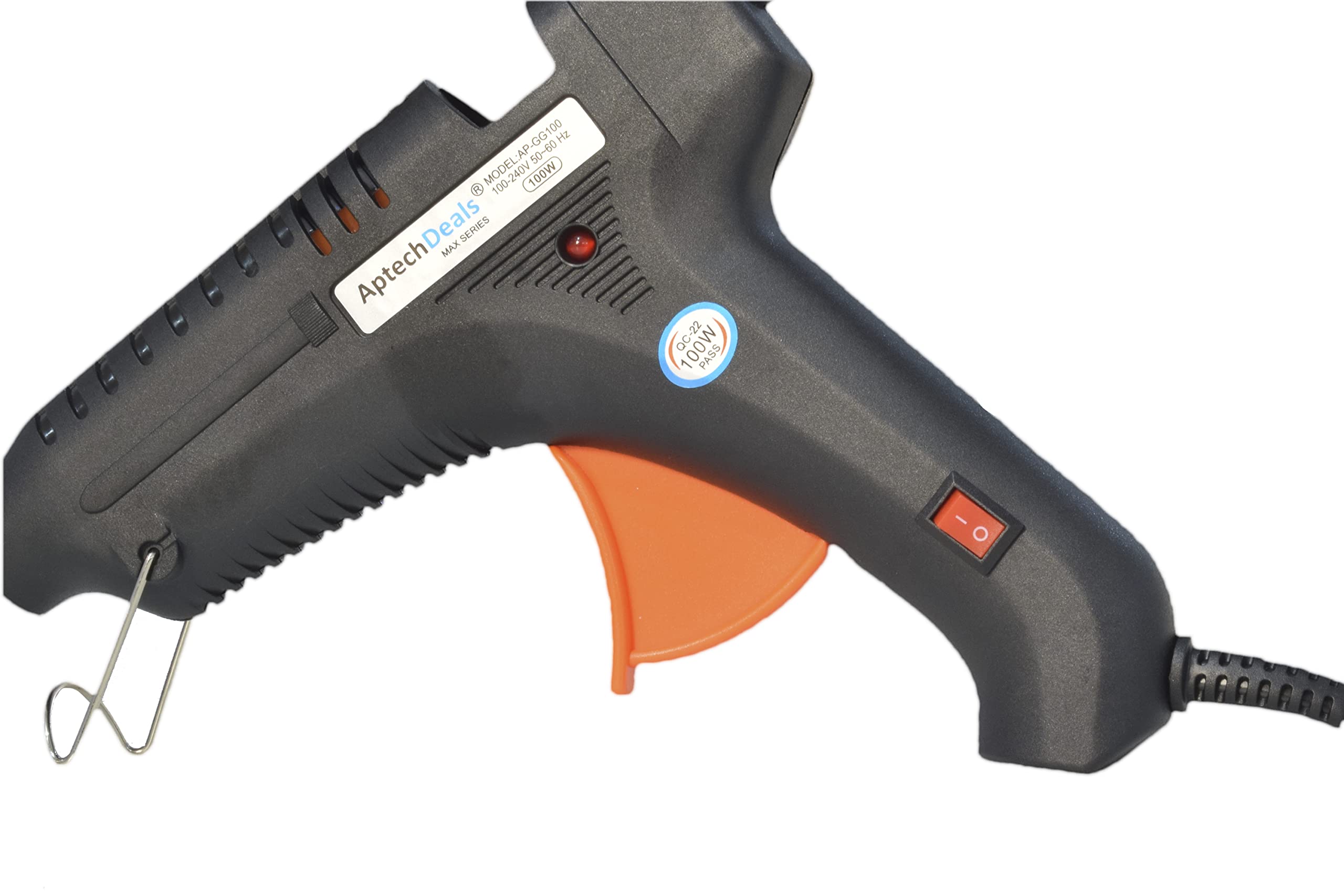 APTECH DEALS 100W Hot Glue Gun Kit with 5 Glue Sticks - Fast Heating Craft Tool for DIY Projects, Home Repairs, and Arts & Crafts