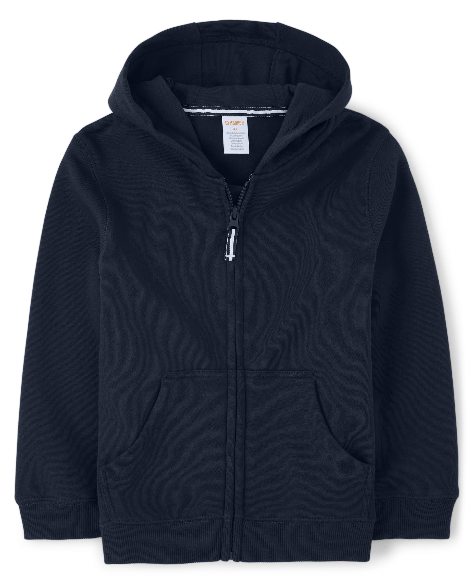 Gymboree Boys & Toddler Long Sleeve Zip Up Hoodie Sweatshirt - Cozy Fleece Jacket for Kids, Playdates & Outdoor Activities