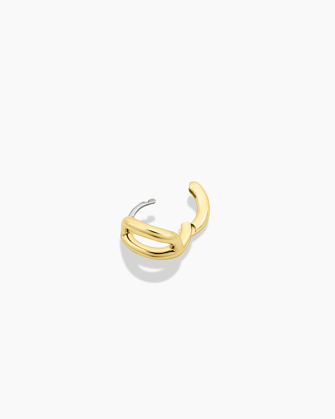 Alphabet Single Huggie Earrings - Gold Plated Initial Letter Studs for Women - Perfect for Everyday Wear, Gifts & Special Occasions