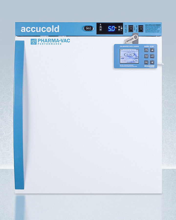 Accucold 1 Cubic Foot Compact Vaccine Refrigerator ARS1PVDL2B - Portable Medical Fridge for Vaccines, Medications & Laboratory Use in Clinics, Pharmacies & Home Healthcare