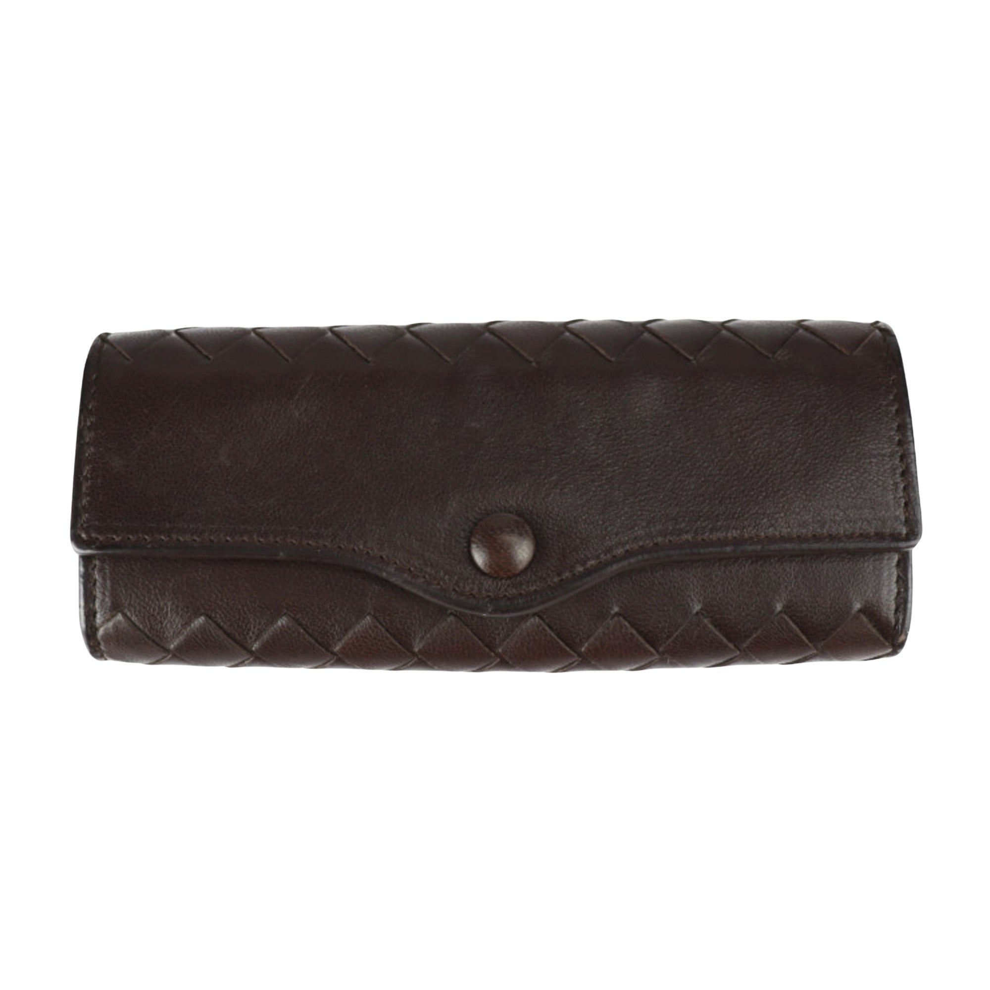 Bottega Veneta Intrecciato Leather Wallet for Men & Women | Genuine Italian Woven Leather Bifold Wallet | Perfect for Everyday Use, Travel & Gifts