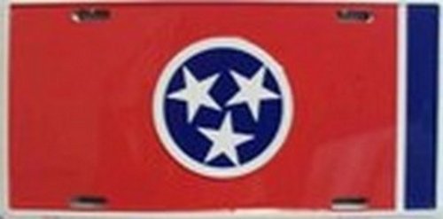 Tennessee State Flag License Plate - Durable Metal Car Front Tag for Vehicles - Perfect for Cars, Trucks & Motorcycles - Show Your TN Pride on the Road