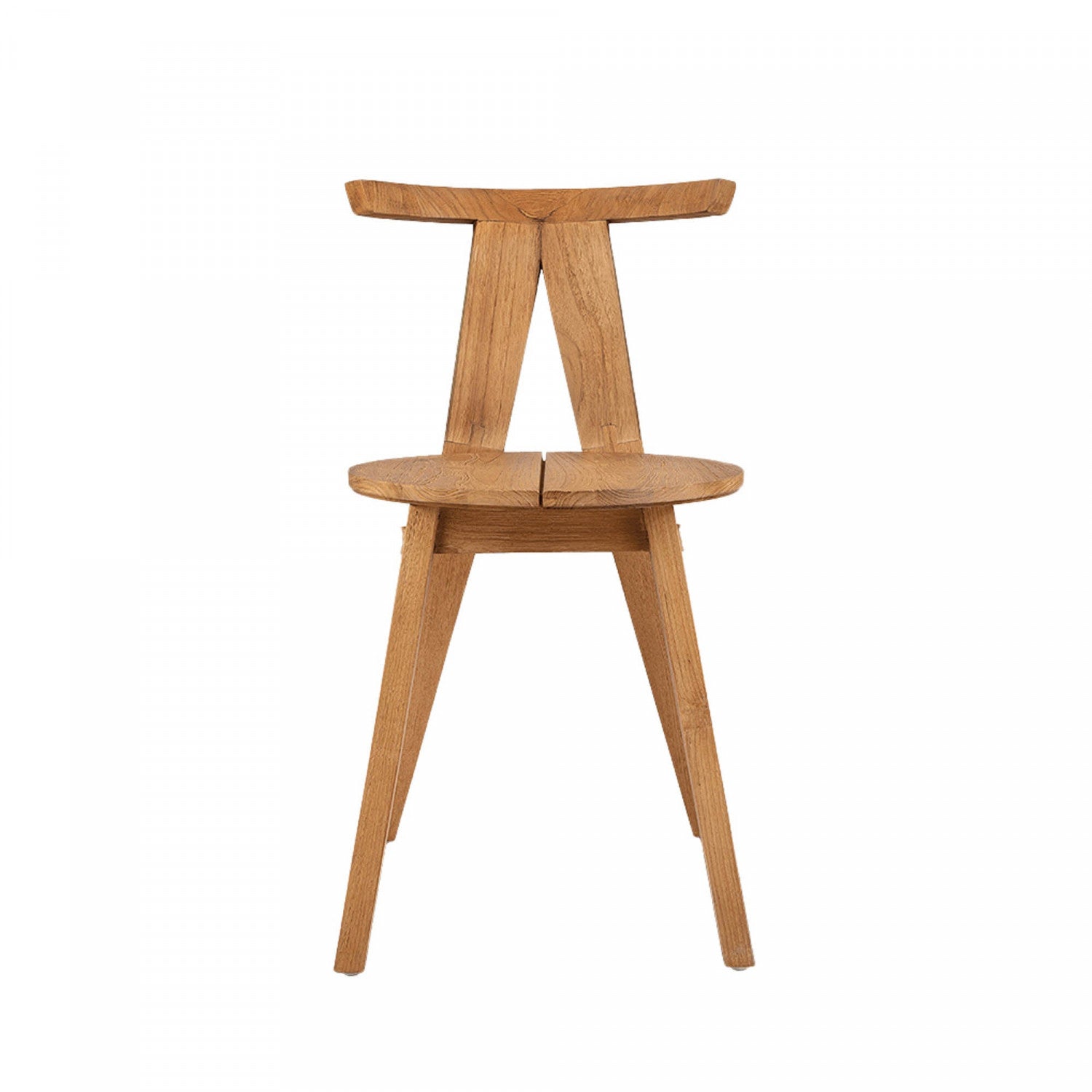 Handcrafted Bayan Artisan Buffalo Leather Dining Chair - Rich Brown - Perfect for Farmhouse, Rustic & Modern Dining Rooms
