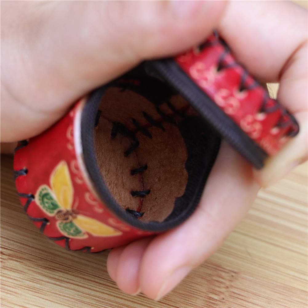Handmade Mini Leather Bucket Bag Jewelry Box - Personalized Jewelry Storage Organizer for Rings, Necklaces & Earrings (Red) | Perfect for Travel, Gift Giving & Home Organization
